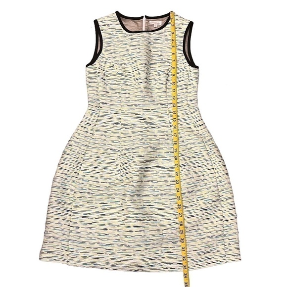 Nwts Shoshanna Charlie Jacquard Dress in Neon Yellow Sleeveless Knee Length - Picture 16 of 16